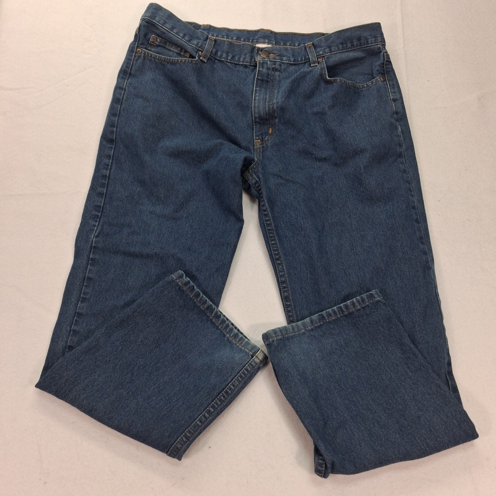 Faded Glory Jeans Mens 38x30 Basic Fit Blue Denim Straight Leg EUC